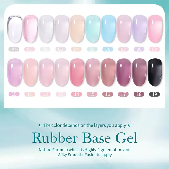BORN PRETTY Gel de Base en caoutchouc gelée laiteuse pour vernis à ongles Gel 15ml russe auto-nivelant couleur nue tremper Gel UV Semi Permanent