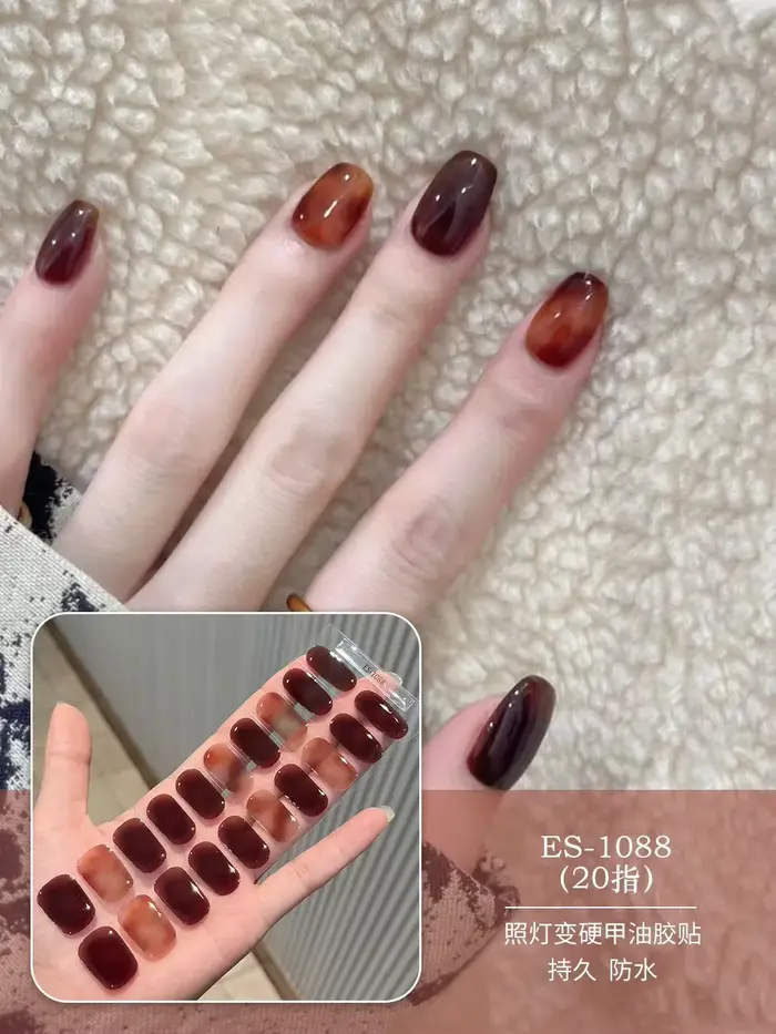 Bandes de gel semi-durcies pour ongles