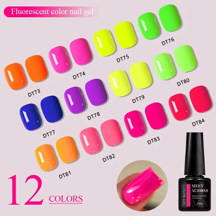 Vernis à ongles en gel fluorescent 7ml