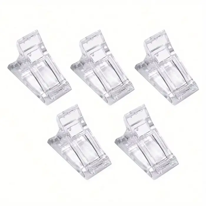 Pinces à ongles en Gel Transparent, 5/10 pièces, pointes de construction rapide, Extension de vernis