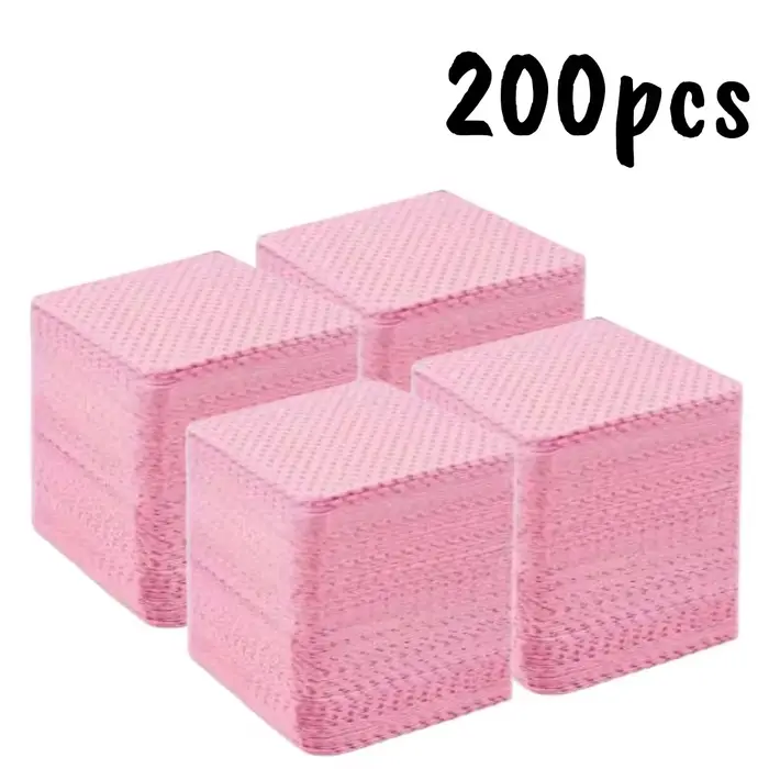 20/600 pièces lingettes à ongles non pelucheuses Gel tissus de nettoyage tampons dissolvant de vernis