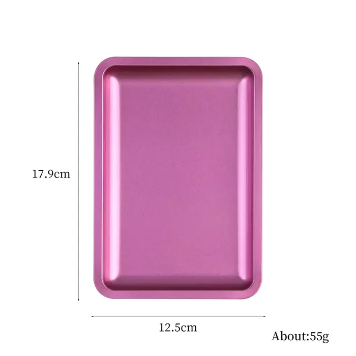 Plateau de rangement carré en acier inoxydable pour cosmétiques, 1 pièce, plaque de manucure pour Na
