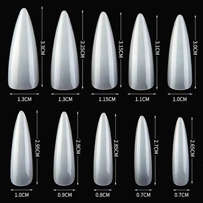 120 pièces/boîte couleur unie faux ongles conseils