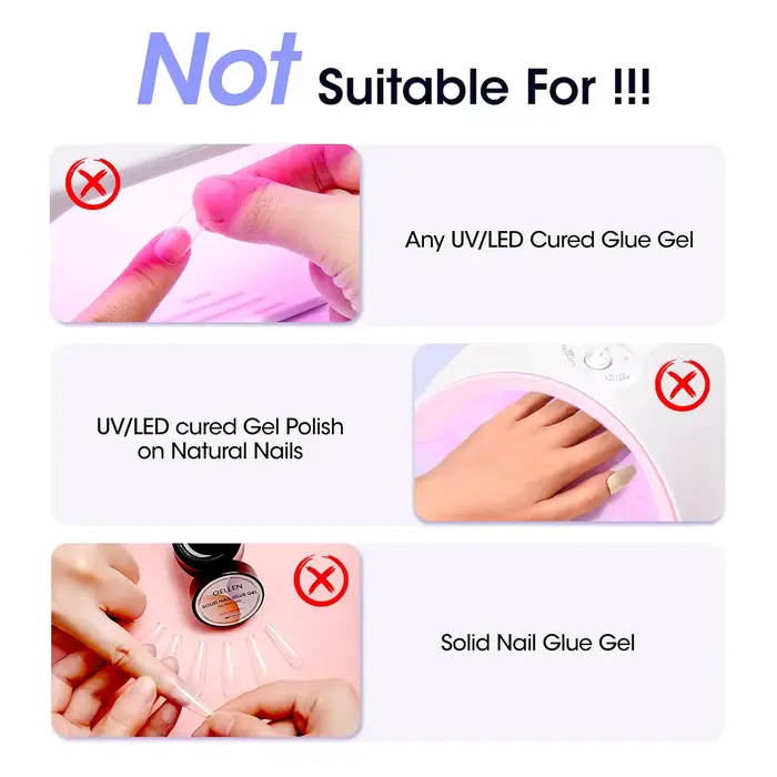 GELLEN 50ml Dissolvant de colle à ongles sans acétone