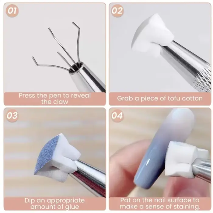 50/150 pièces éponge dégradé Nail Art Stamper outils Gel vernis couleur