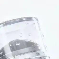 Mini sceau à ongles Transparent avec grattoir