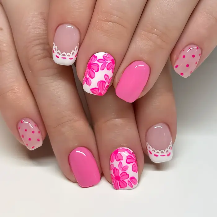 Faux ongles carrés courts pour femmes et filles