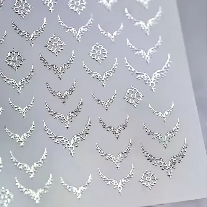 Autocollants 3D en métal pour ongles