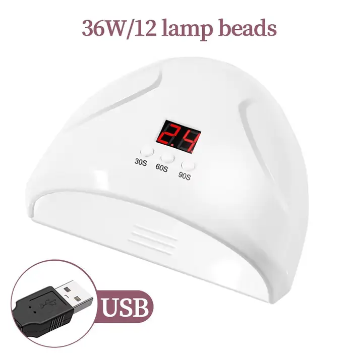 Lampe à ongles portable LULAA, séchoir professionnel à ongles à séchage rapide, lampe UV LED pour on