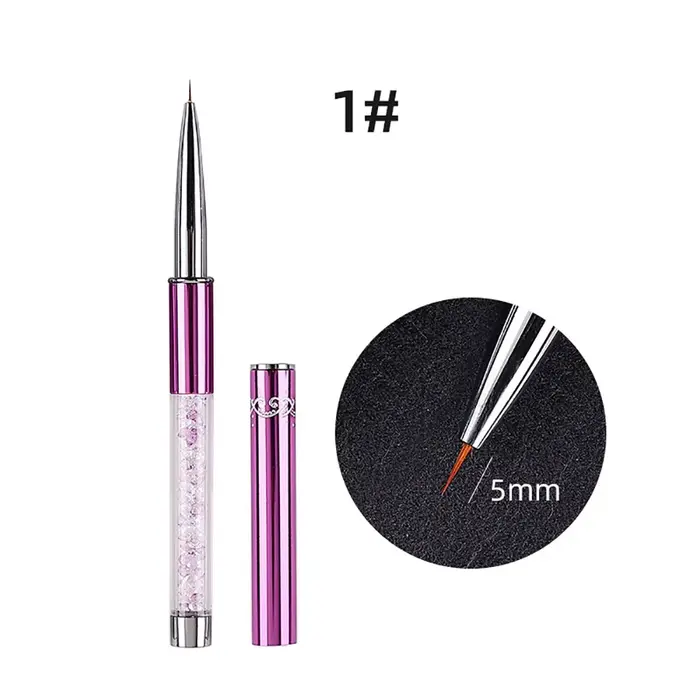 Pinceau liner acrylique en biscuits pour Nail Art, stylo à dessin, outils de manucure, lignes frança