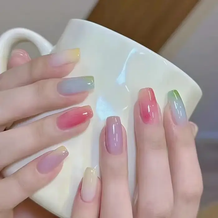 Nouvelle solution de teinture pour ongles DIY, 6 couleurs, 6 ml, motif crème glacée estivale, pour l