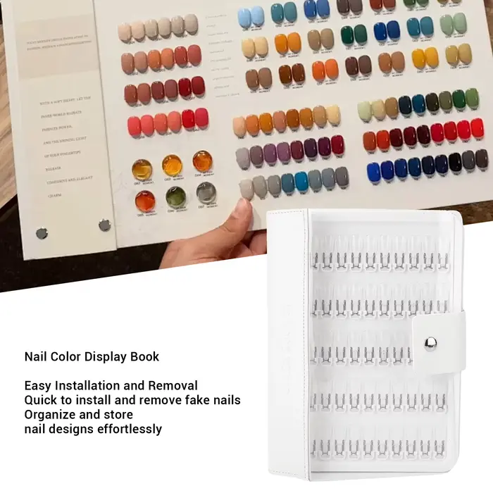 Livre d'échantillons de couleurs pour ongles