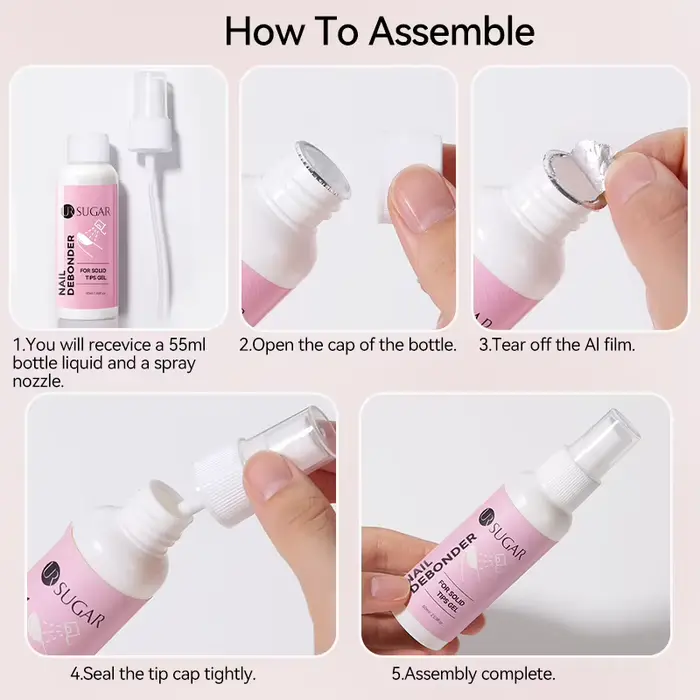 UR SUGAR 55ml Dissolvant pour faux ongles en gel