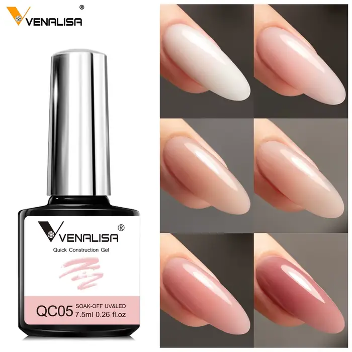VENALISA Gel de Construction rapide couleur gelée vernis à ongles Semi Transparent