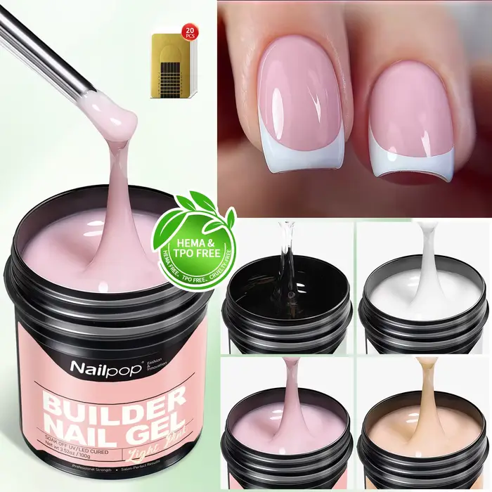 Nailpop – Gel de construction lisse laiteux