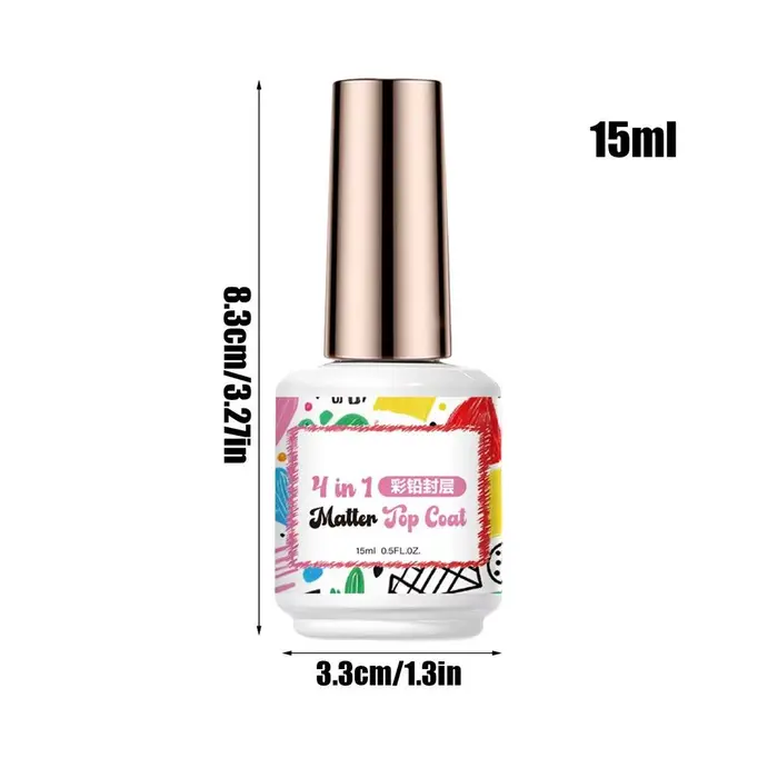 Gel de dessin pour ongles, Top Coat gel mat longue durée, Manucure mate, Top Coat 3D pour modelage, 