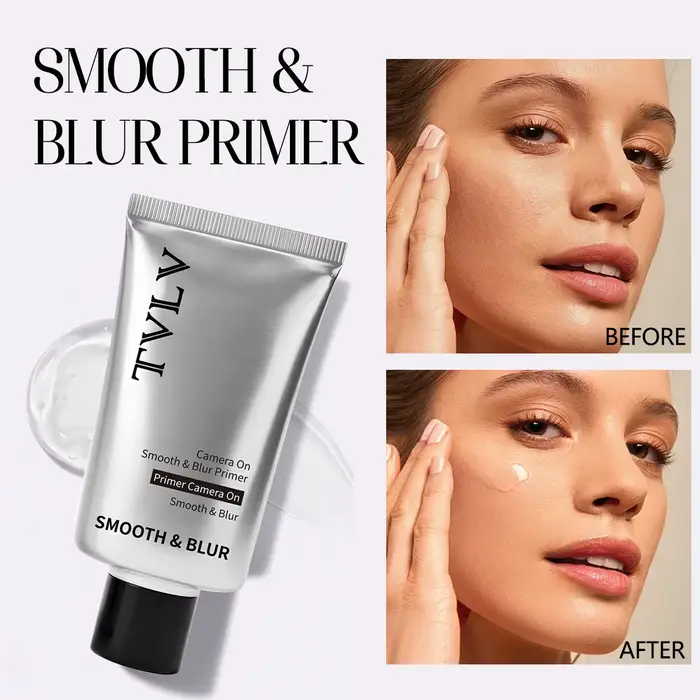 Gel de base transparent hydratant et affinant les pores pour une application de maquillage lisse, em
