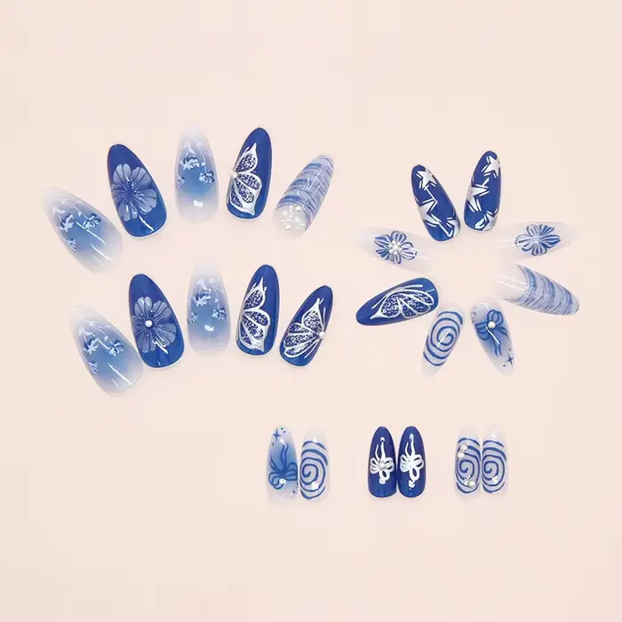 Faux ongles 3D pour femmes et filles