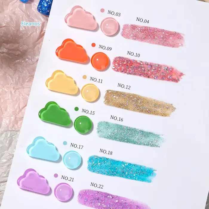 Eleanos Macaron-Ensemble de Verhéritage à Ongles Gel UV LED