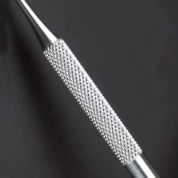 Outil de pédicure en acier inoxydable pour le nettoyage en profondeur des rainures des ongles-poignée ergonomique