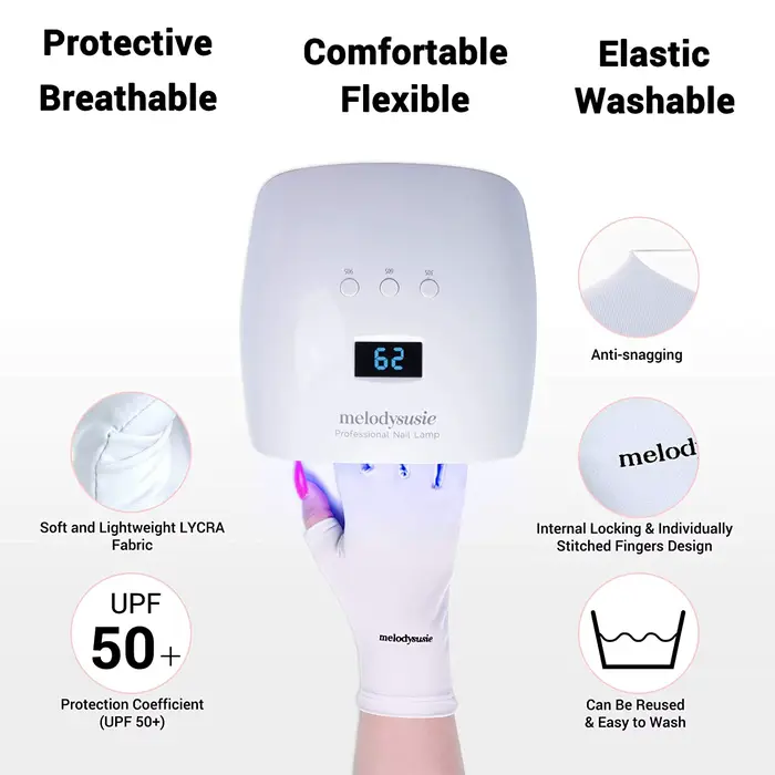 Gant UV pour lampe à ongles en Gel