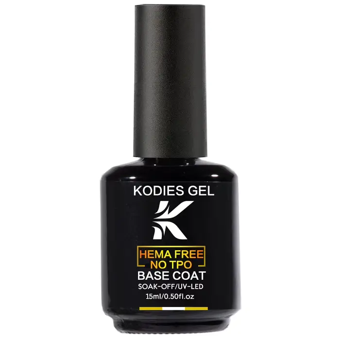 KODIES GEL TPO HEMA libre caoutchouc Base couche clair Gel vernis à ongles UV Semi Permanent LED forte