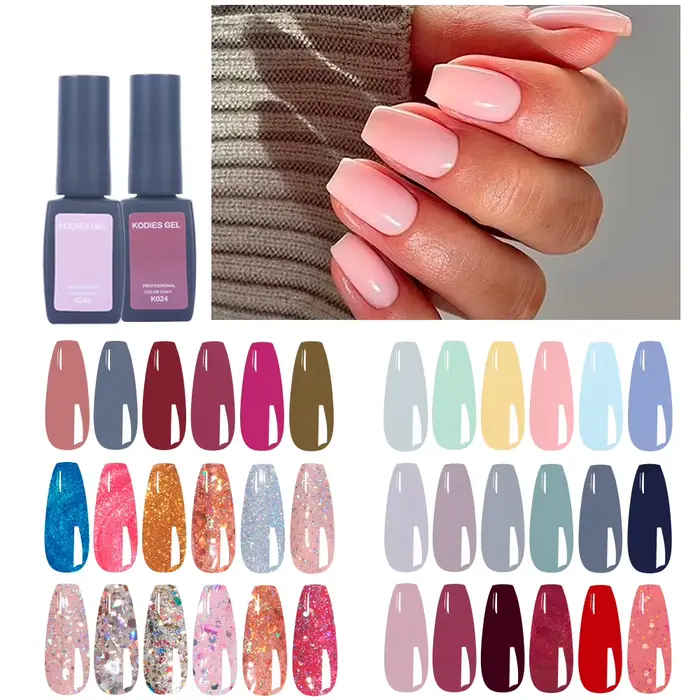 KODIES GEL-Ensemble de Verhéritage à Ongles Gel UV Semi Continu