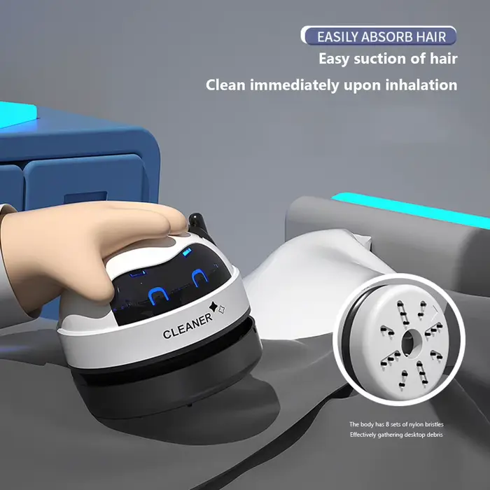 Déterminer le mini aspirateur de table de bureau, aspirateur de poussière, chargement USB, nettoyeur de bureau avec brosse propre pour la maison, balayeuse de table de bureau