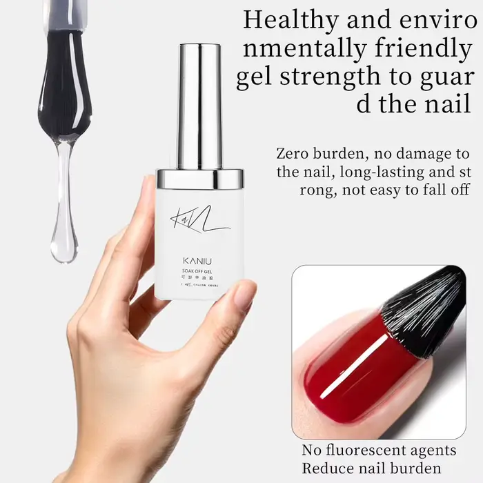 Kaniu 12 ml manteau de gel brillant clair sans essuyage longue durée Premium indispensable pour les amateurs d'ongles novices présentant pour le soin des ongles en gel