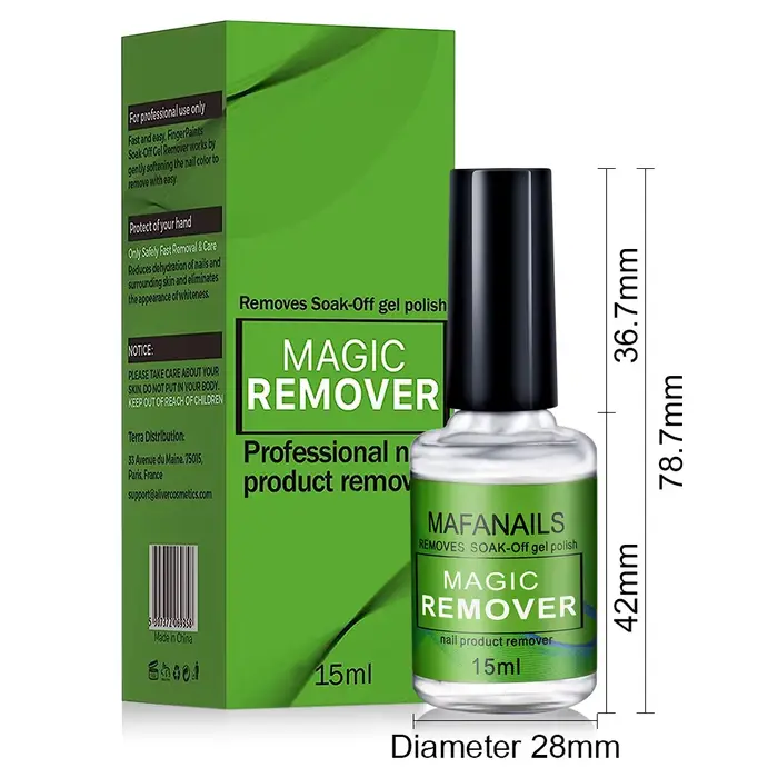 Vernis dissolvant de Gel pour ongles