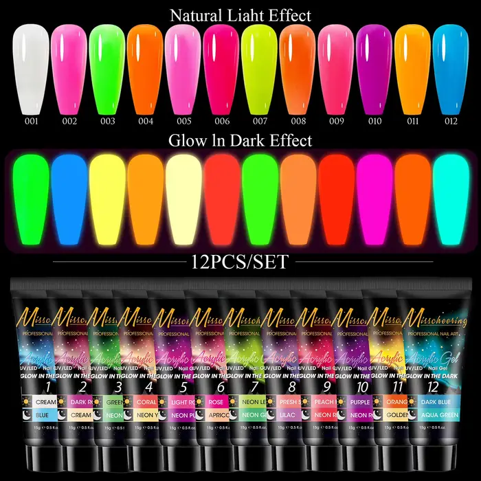 Gel Acrylique Poly Nails 60ml pour Extensions d'Ongles UV LED