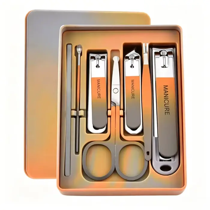 Kit de manucure complet 7 pièces avec coupe-ongles