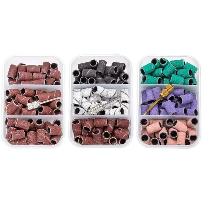 100/50pcs bandes de ponçage zèbre Machine forets à ongles polissage 80 # 150 # 240 # Outils de rem
