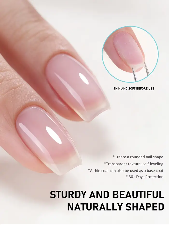 1 pièce de gel transparent renforçant pour ongles de 100 ml