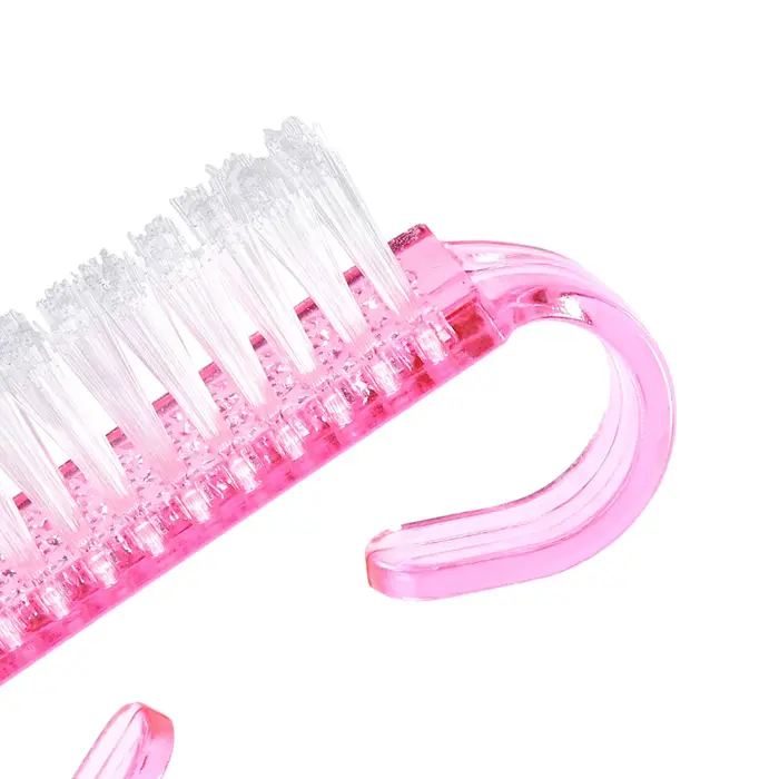 1/5/20 pièces brosse à ongles en acrylique couleur rose Nail Art manucure pédicure doux enlever la p