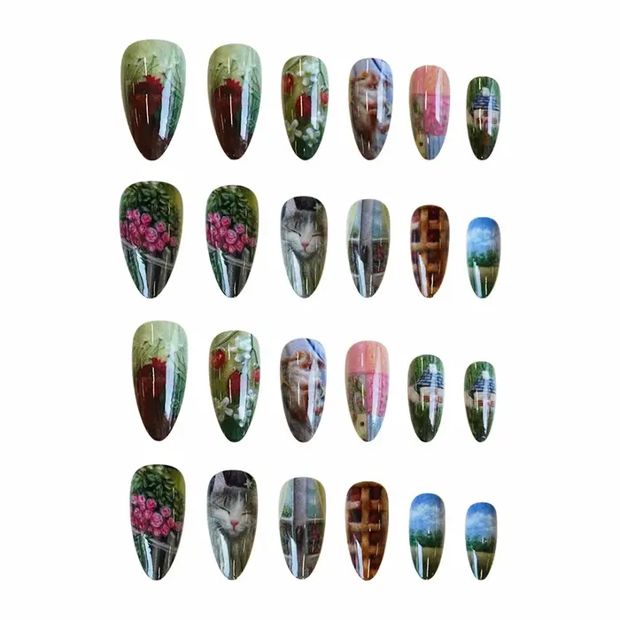 Faux ongles pastoraux à pression