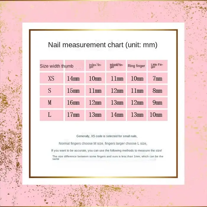 Nail Art-Patchs à ongles faits à la main