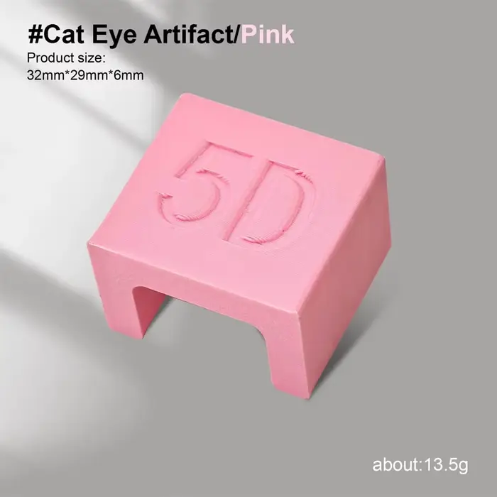 Bâton magnétique pour Nail Art, blanc, rose, aimant automatique 5D, adapté au bricolage, Gel œil de 