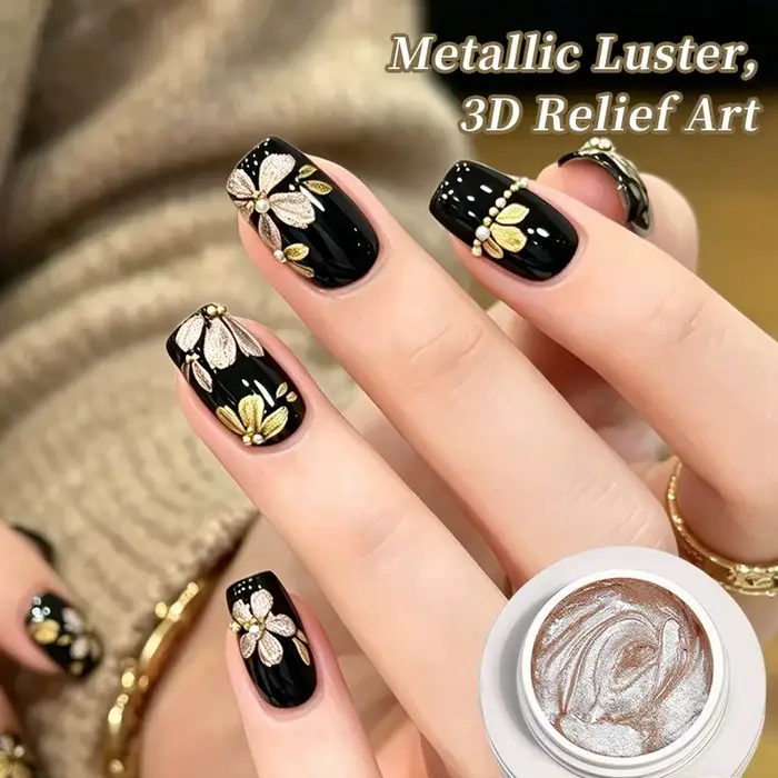 Gel Polish Métallique 3D 5ml Super Brillant Effet