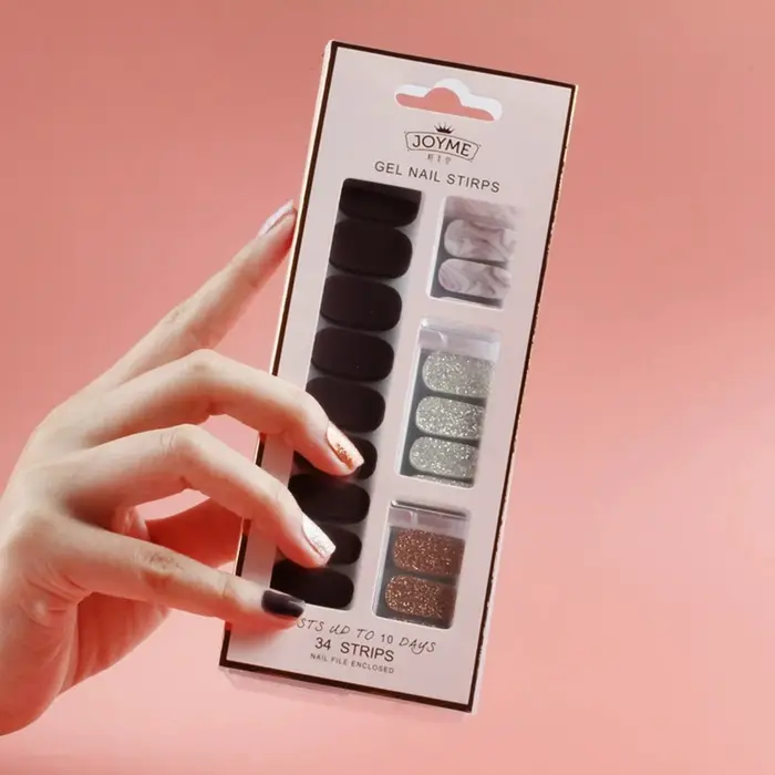 30/34 autocollants pour ongles en gel DIY sans UV