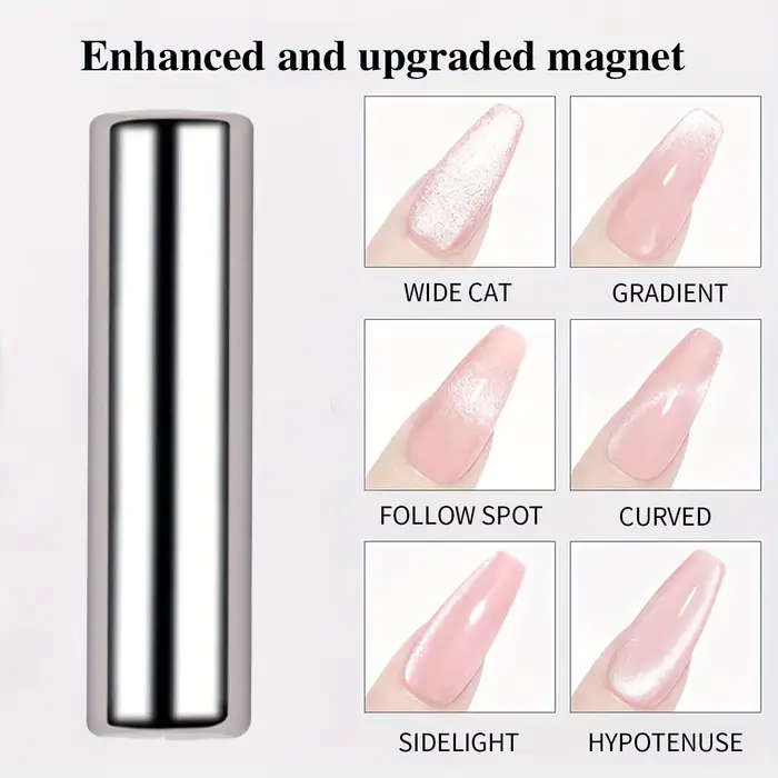 Stylo magnétique rond pour vernis Gel œil de chat, 3X1cm, pour peinture des ongles 3D, bâton magnéti