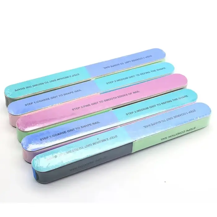 1/3/5 pièces tampon de vernis à ongles Nail Art limes de ponçage bloc tampon manucure pédicure outil