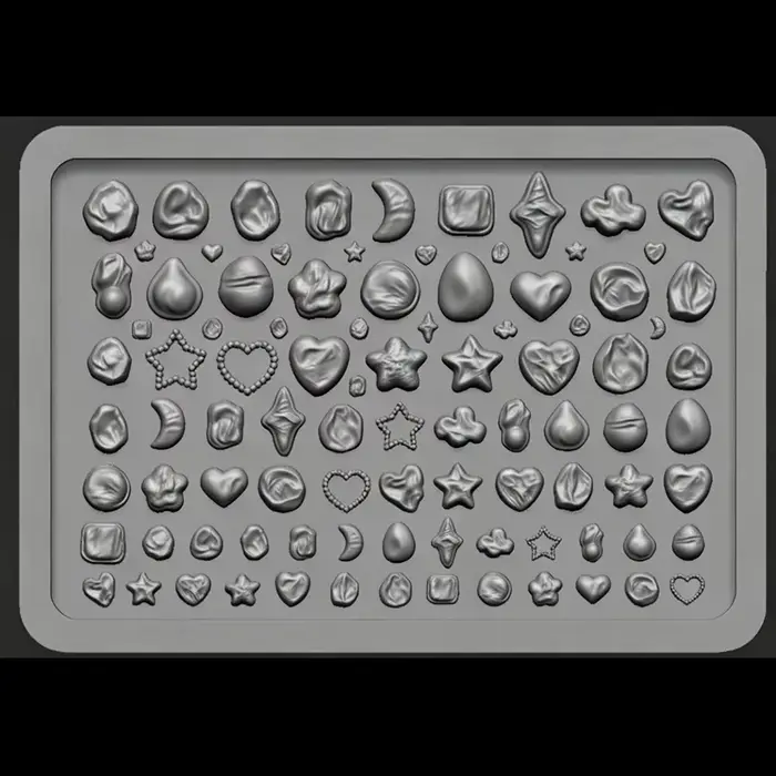 Moule en silicone pour nail art sur le thème de la mer
