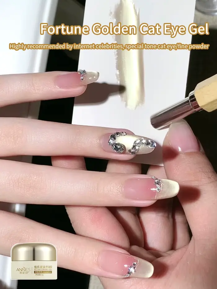 Vernis à ongles Gel magnétique chat doré