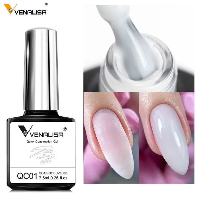 VENALISA Gel de Construction rapide couleur gelée vernis à ongles Semi Transparent