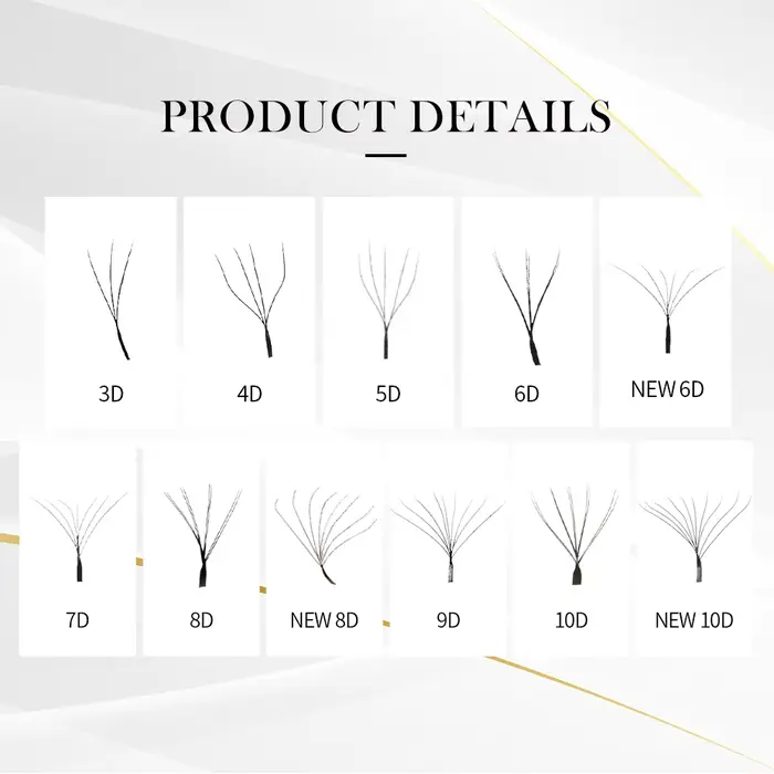 DeceMars 3DW/4DW/5DW/6DW/NOUVEAU 6DW/7DW/8DW/NOUVEAU 8DW/9DW/10DW/NOUVEAU 10DW Extension de cils pou