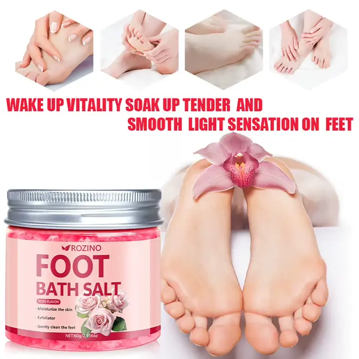 60g Rose Salt de sel de mer infusé