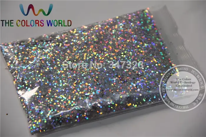 Poudre de paillettes de couleur argent