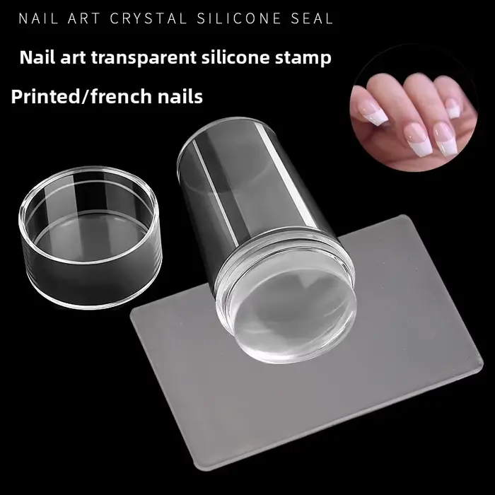 Tampon transparent pour nail art 2