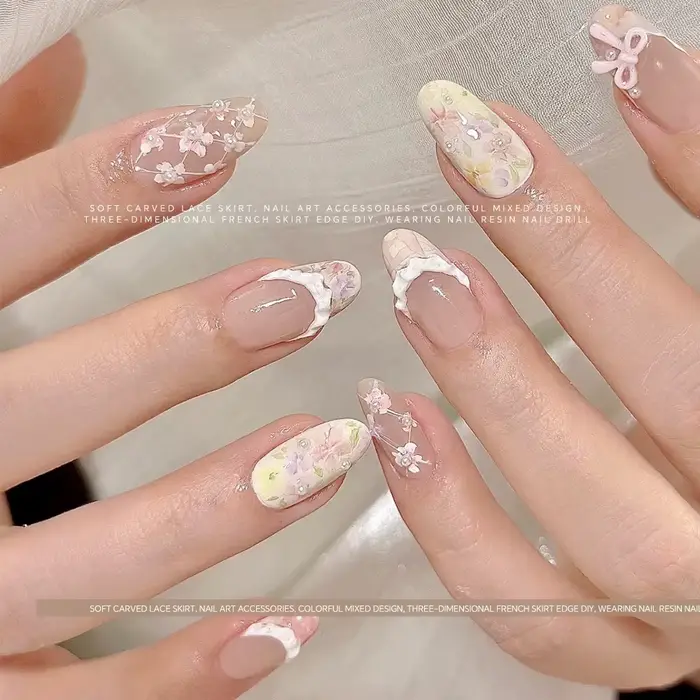 30 pièces de breloques pour ongles en résine